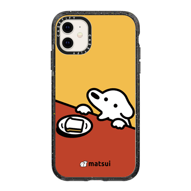 matsui x CASETiFY iPhone 11 ケース Dog,Animal ブラック インパクトケース パン Back to School matsui x CASETiFY iPhone 11 ケース Dog,Animal ブラック インパクトケース パン Back to School