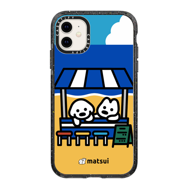 matsui x CASETiFY iPhone 11 ケース Dog,Animal ブラック インパクトケース BEACH STORE Back to School matsui x CASETiFY iPhone 11 ケース Dog,Animal ブラック インパクトケース BEACH STORE Back to School