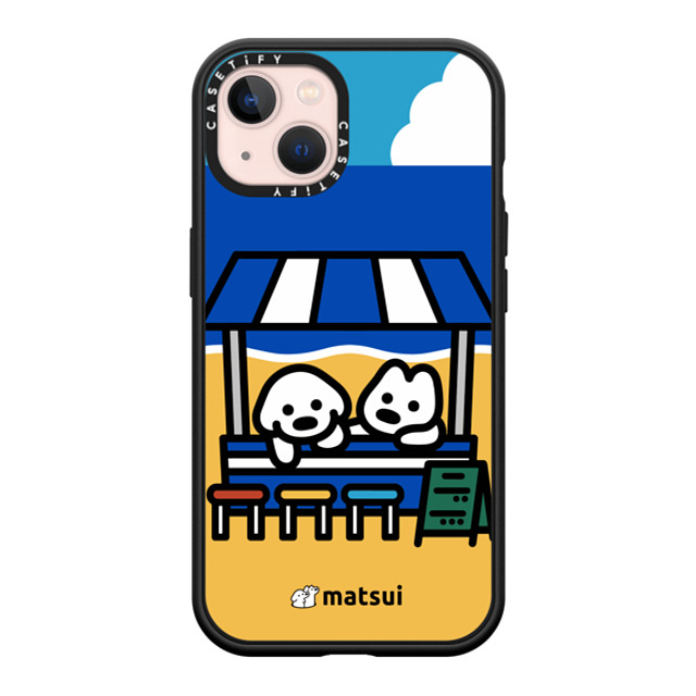 matsui x CASETiFY iPhone 13 ケース マットブラック インパクトケース MagSafe対応 BEACH STORE