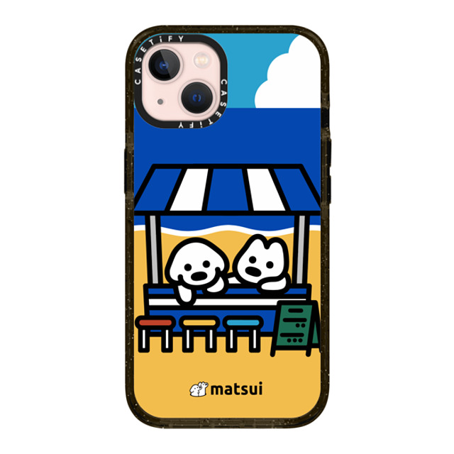 matsui x CASETiFY iPhone 13 ケース ブラック インパクトケース BEACH STORE