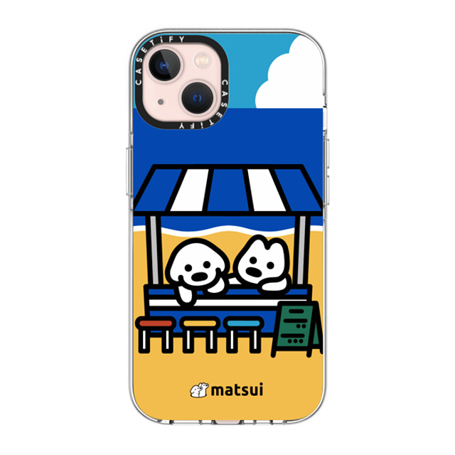 matsui x CASETiFY iPhone 13 ケース クリア クリア ケース MagSafe対応 BEACH STORE