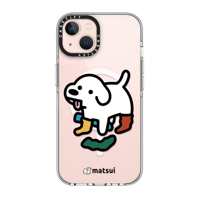 matsui x CASETiFY iPhone 13 ケース クリア クリア ケース MagSafe対応 Socks