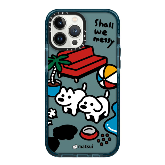 matsui x CASETiFY iPhone 13 Pro Max ケース Pacific Blue インパクトケース matsui - Shall we messy