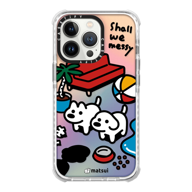 matsui x CASETiFY iPhone 13 Pro Case オーロラ (レインボー) ウルトラインパクトケース matsui - Shall we messy