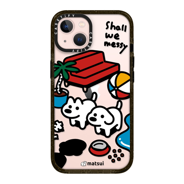 matsui x CASETiFY iPhone 13 ケース ブラック インパクトケース matsui - Shall we messy