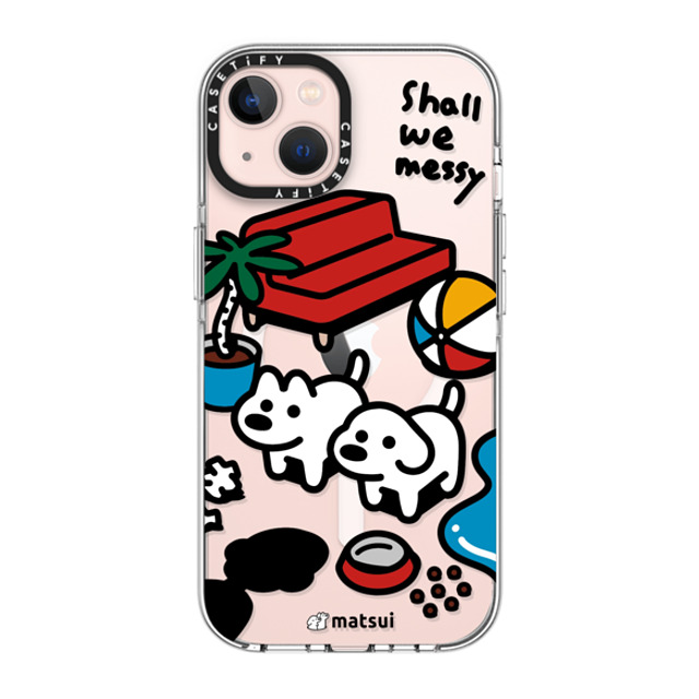 matsui x CASETiFY iPhone 13 ケース クリア クリア ケース MagSafe対応 matsui - Shall we messy