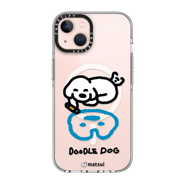 matsui x CASETiFY iPhone 13 ケース クリア クリア ケース MagSafe対応 matsui - DOODLE DOG_A