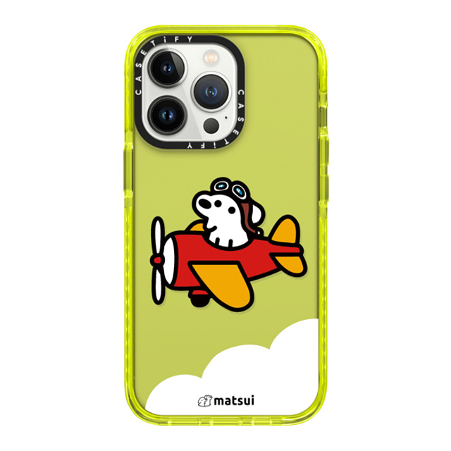 matsui x CASETiFY iPhone 13 Pro ケース ネオン イエロー インパクトケース matsui - Flight Back to School matsui x CASETiFY iPhone 13 Pro ケース ネオン イエロー インパクトケース matsui - Flight Back to School