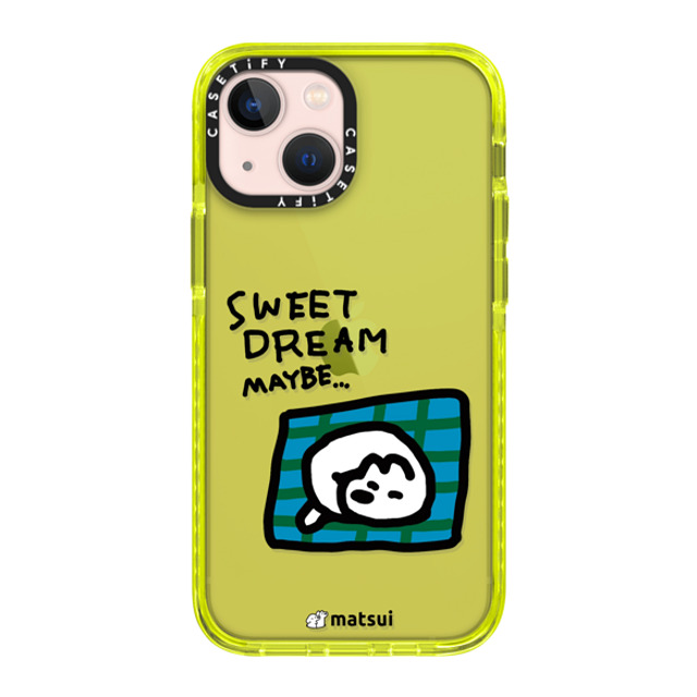 matsui x CASETiFY iPhone 13 Mini ケース ネオン イエロー インパクトケース matsui - SWEET DREAM MAYBE...