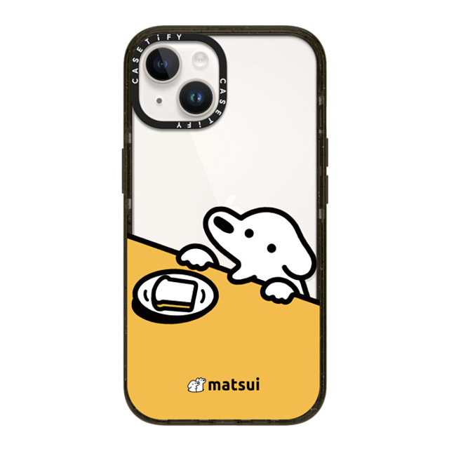 matsui x CASETiFY iPhone 14 ケース ブラック インパクトケース パン