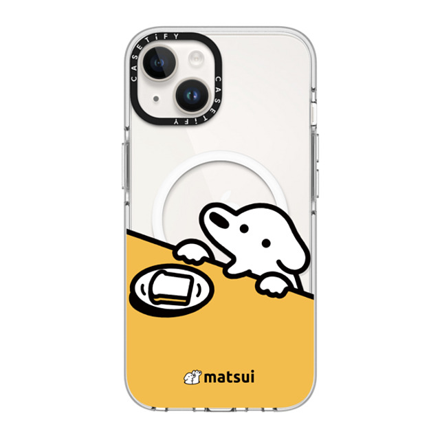 matsui x CASETiFY iPhone 14 ケース クリア クリア ケース MagSafe対応 パン