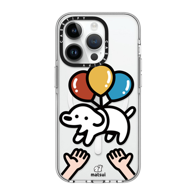 matsui x CASETiFY iPhone 14 Pro ケース クリア クリア ケース MagSafe対応 Catch me!