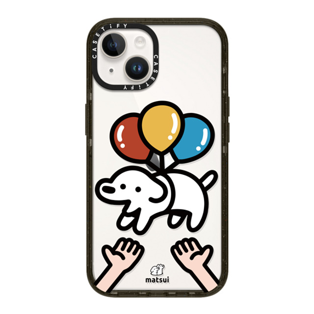 matsui x CASETiFY iPhone 14 ケース ブラック インパクトケース Catch me!