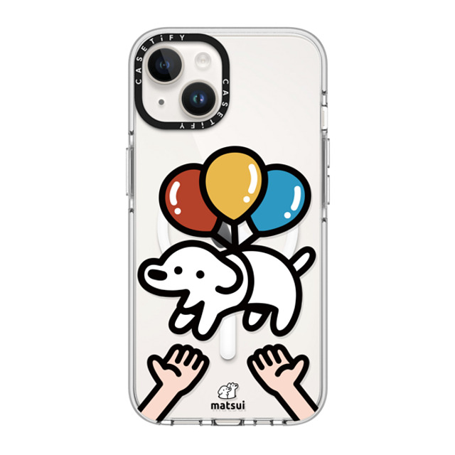 matsui x CASETiFY iPhone 14 ケース クリア クリア ケース MagSafe対応 Catch me!