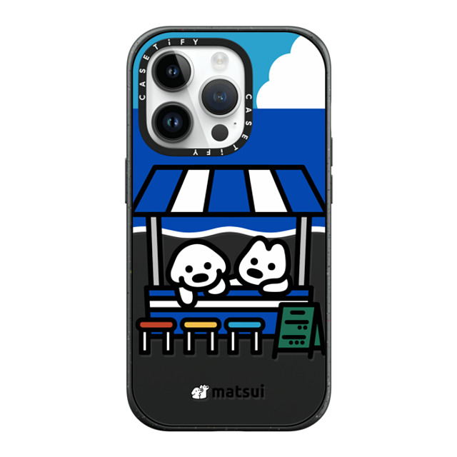 matsui x CASETiFY iPhone 14 Pro ケース マットブラック インパクトケース MagSafe対応 BEACH STORE