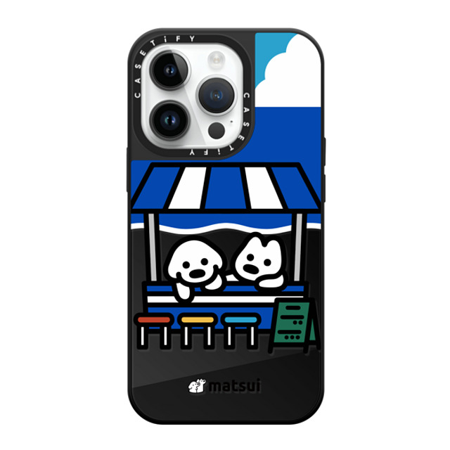 matsui x CASETiFY iPhone 14 Pro Case Black on Black ミラーケース MagSafe対応 BEACH STORE matsui x CASETiFY iPhone 14 Pro Case Black on Black ミラーケース MagSafe対応 BEACH STORE