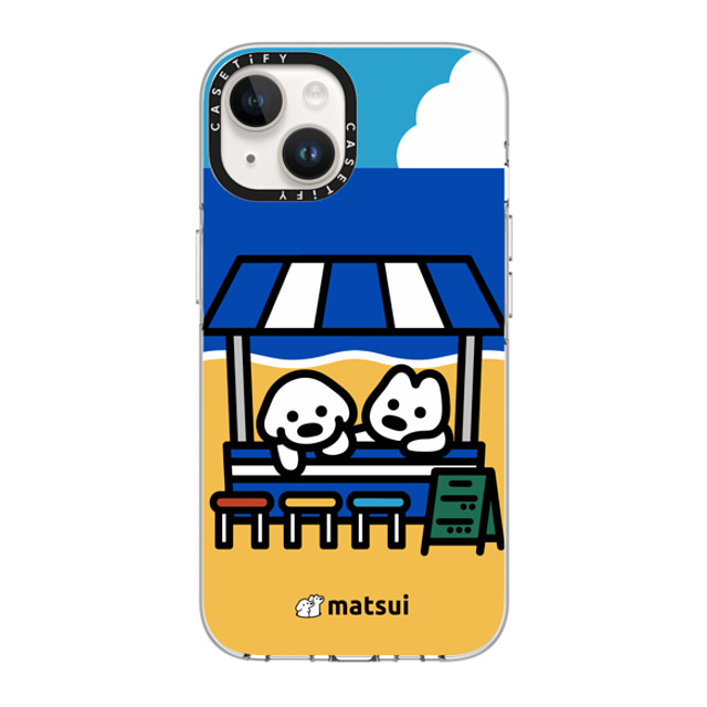 matsui x CASETiFY iPhone 14 ケース クリア クリア ケース MagSafe対応 BEACH STORE