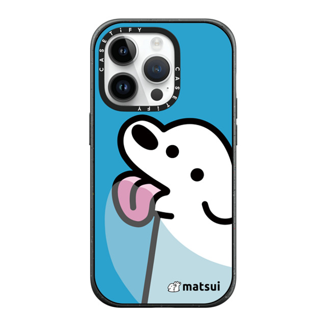 matsui x CASETiFY iPhone 14 Pro ケース マットブラック インパクトケース MagSafe対応 Lick