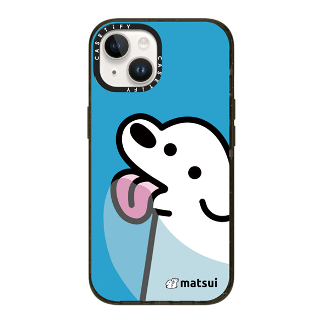 matsui x CASETiFY iPhone 14 ケース ブラック インパクトケース Lick