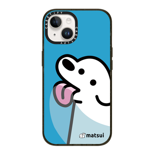 matsui x CASETiFY iPhone 14 ケース ブラック インパクトケース MagSafe対応 Lick