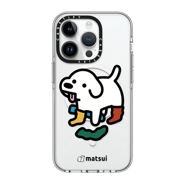 matsui x CASETiFY iPhone 14 Pro ケース クリア クリア ケース MagSafe対応 Socks