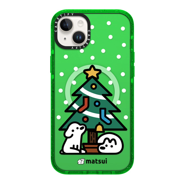 matsui x CASETiFY iPhone 14 Plus ケース Dog,Cartoon グリーン インパクトケース MagSafe対応 クリスマス Father's Day matsui x CASETiFY iPhone 14 Plus ケース Dog,Cartoon グリーン インパクトケース MagSafe対応 クリスマス Father's Day