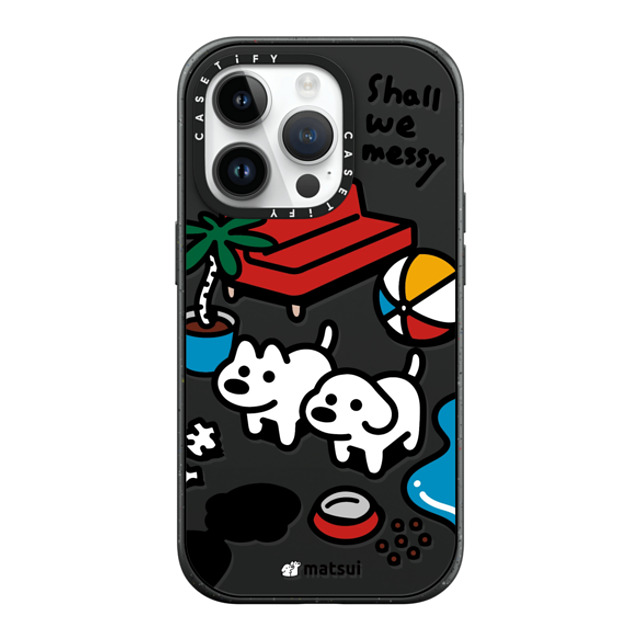 matsui x CASETiFY iPhone 14 Pro ケース マットブラック インパクトケース MagSafe対応 matsui - Shall we messy