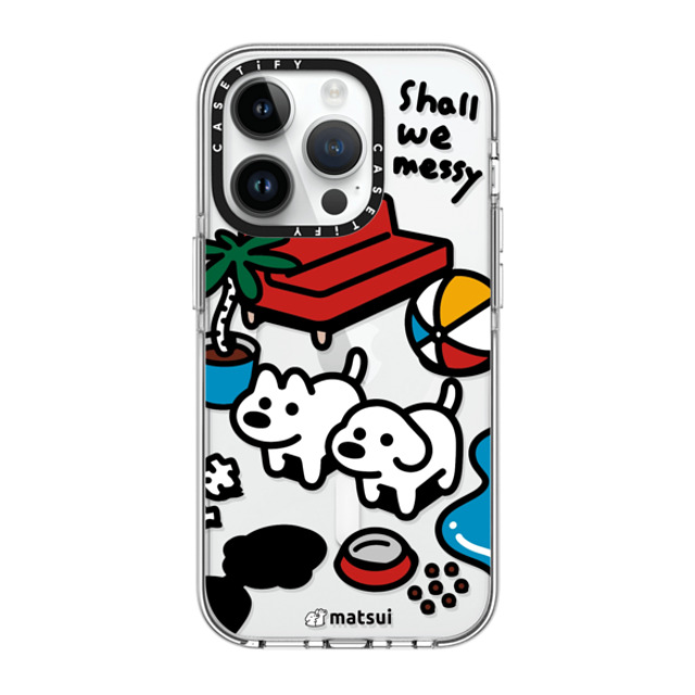 matsui x CASETiFY iPhone 14 Pro ケース クリア クリア ケース MagSafe対応 matsui - Shall we messy