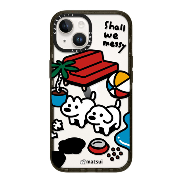 matsui x CASETiFY iPhone 14 ケース ブラック インパクトケース matsui - Shall we messy