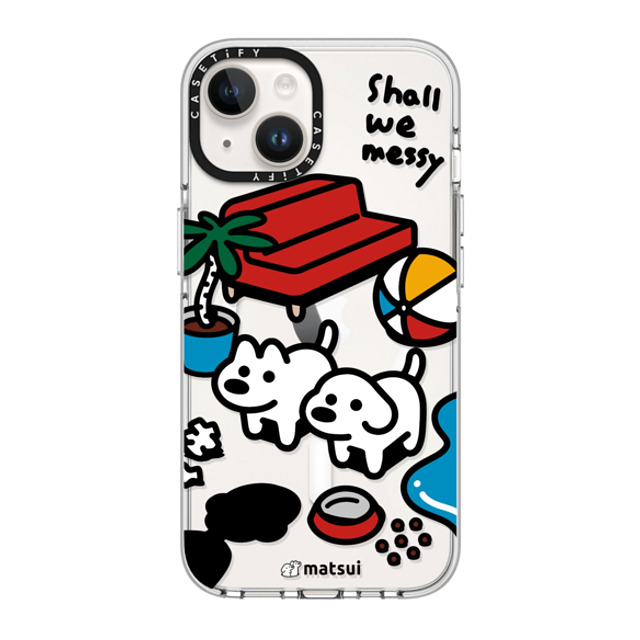 matsui x CASETiFY iPhone 14 ケース クリア クリア ケース MagSafe対応 matsui - Shall we messy