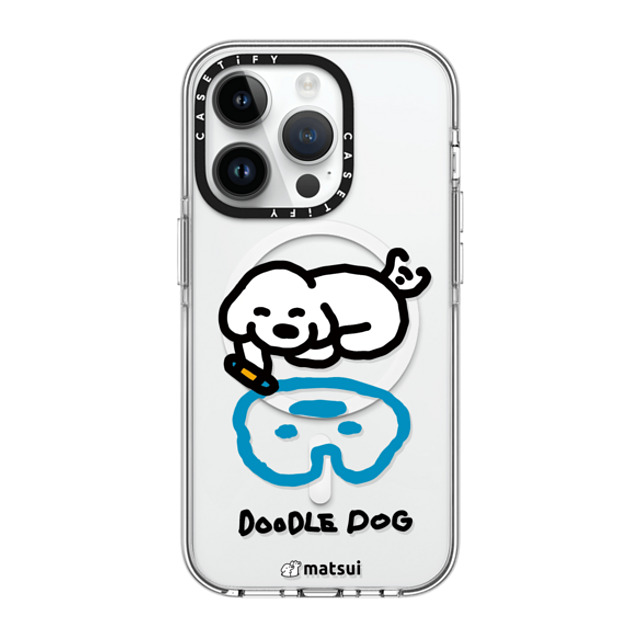 matsui x CASETiFY iPhone 14 Pro ケース クリア クリア ケース MagSafe対応 matsui - DOODLE DOG_A