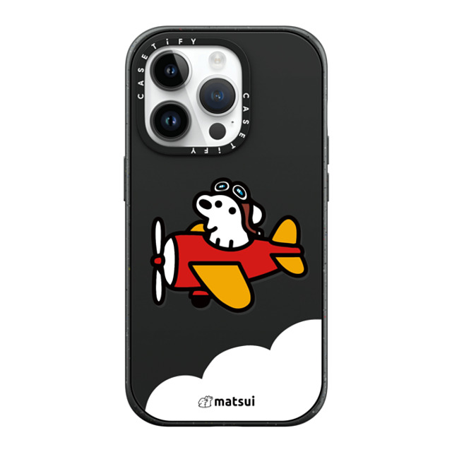 matsui x CASETiFY iPhone 14 Pro ケース マットブラック インパクトケース MagSafe対応 matsui - Flight