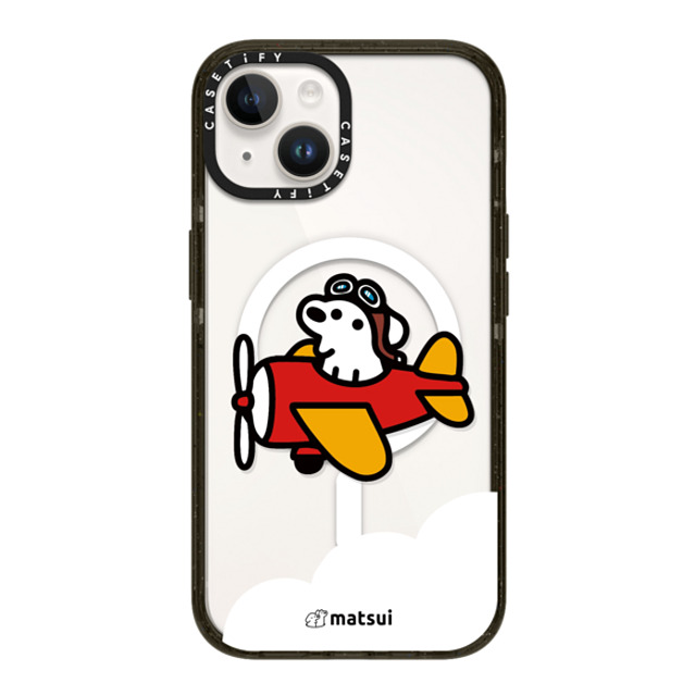 matsui x CASETiFY iPhone 14 ケース ブラック インパクトケース MagSafe対応 matsui - Flight