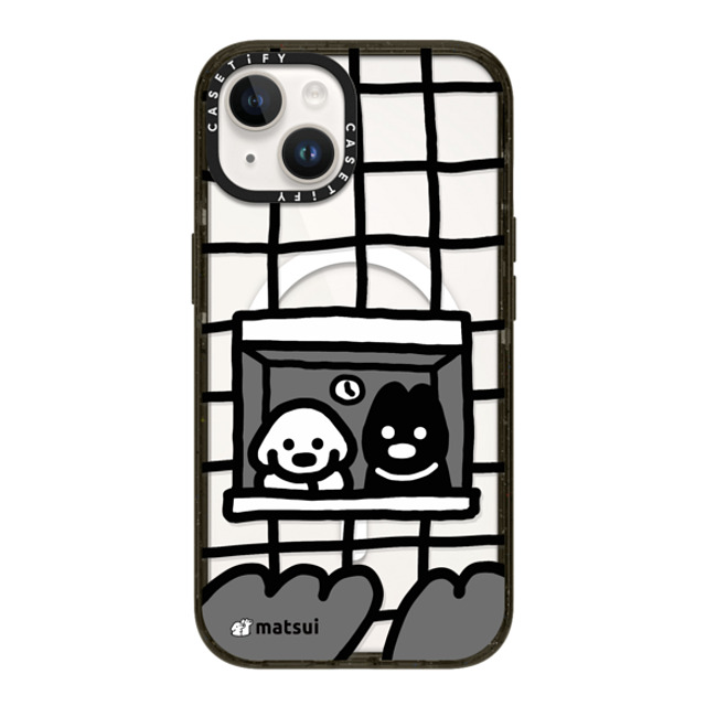 matsui x CASETiFY iPhone 14 ケース ブラック インパクトケース MagSafe対応 matsui - Look outward