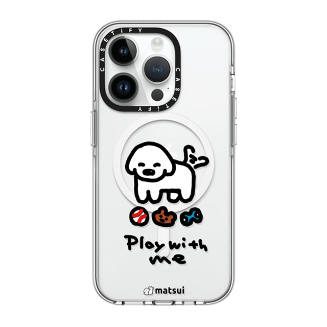 matsui x CASETiFY iPhone 14 Pro ケース クリア クリア ケース MagSafe対応 matsui - Play with me