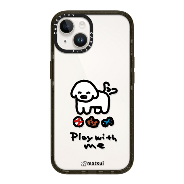 matsui x CASETiFY iPhone 14 ケース ブラック インパクトケース matsui - Play with me