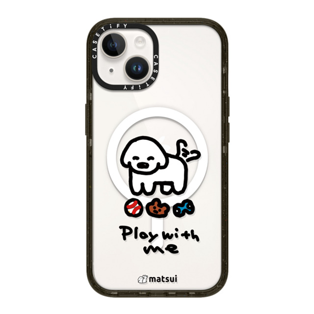 matsui x CASETiFY iPhone 14 ケース ブラック インパクトケース MagSafe対応 matsui - Play with me