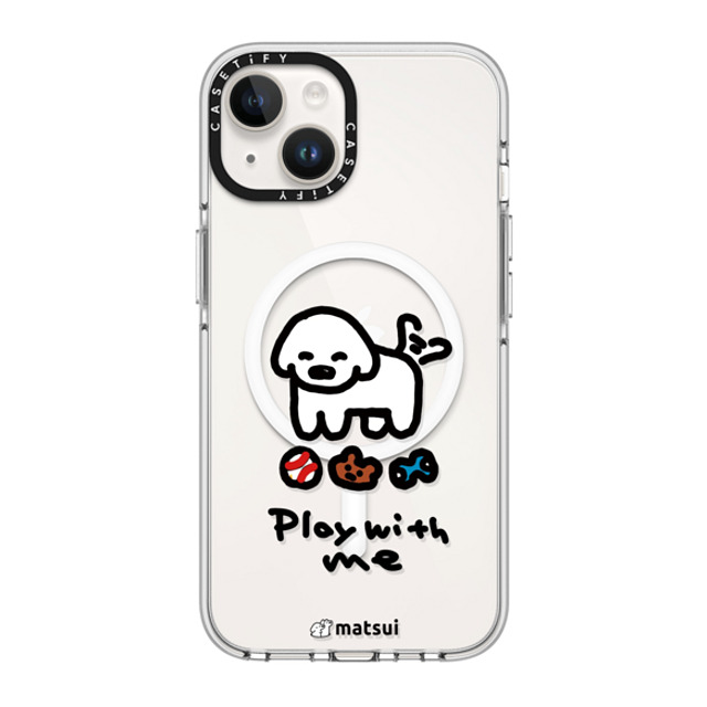 matsui x CASETiFY iPhone 14 ケース クリア クリア ケース MagSafe対応 matsui - Play with me