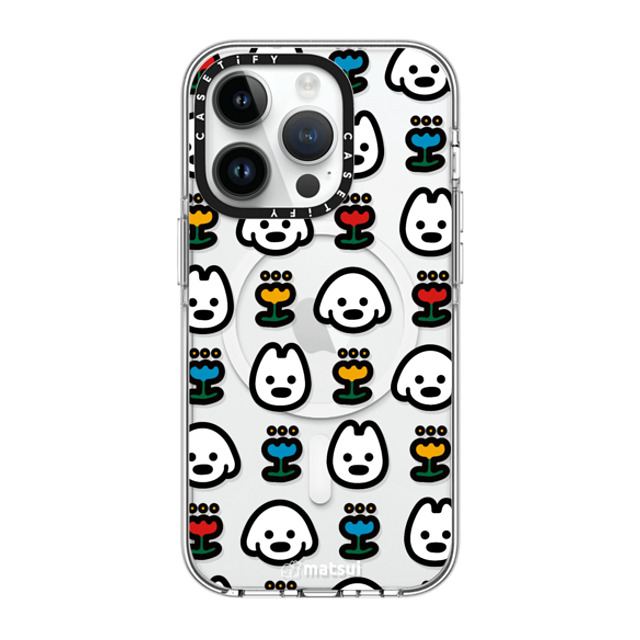 matsui x CASETiFY iPhone 14 Pro ケース クリア クリア ケース MagSafe対応 matsui - MANY DOGS