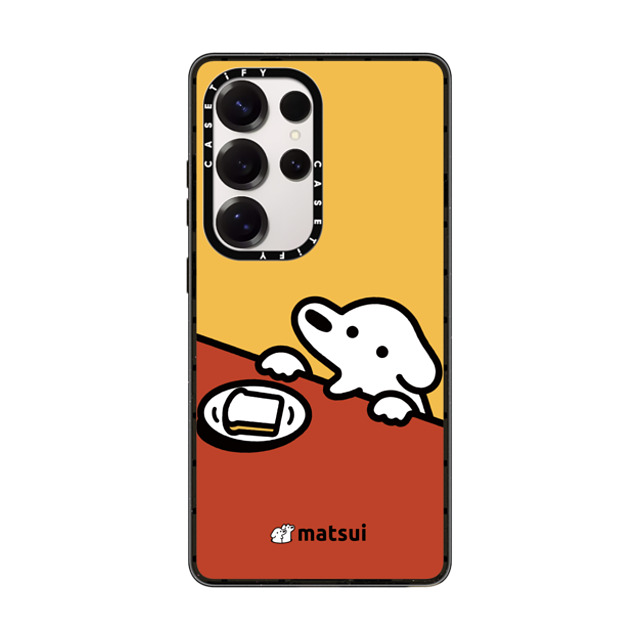 matsui x CASETiFY Galaxy S25 Ultra ケース Dog,Animal ブラック マグネット式 インパクトケース パン Back to School matsui x CASETiFY Galaxy S25 Ultra ケース Dog,Animal ブラック マグネット式 インパクトケース パン Back to School