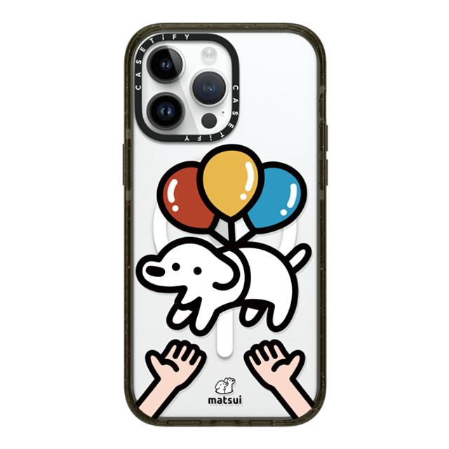 matsui x CASETiFY iPhone 14 Pro Max ケース ブラック インパクトケース MagSafe対応 Catch me!