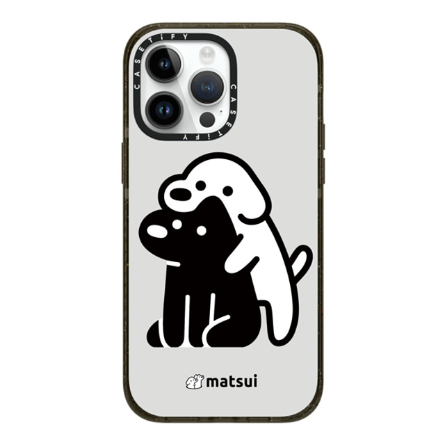 matsui x CASETiFY iPhone 14 Pro Max ケース ブラック インパクトケース MagSafe対応 Alright hold on!