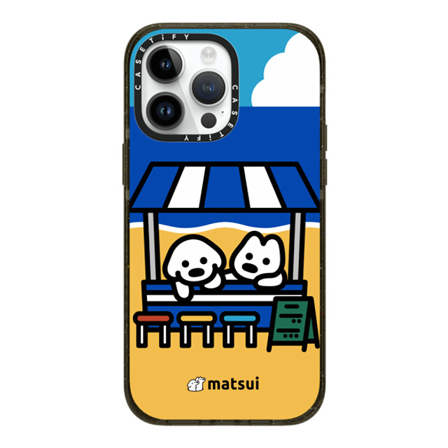 matsui x CASETiFY iPhone 14 Pro Max ケース ブラック インパクトケース MagSafe対応 BEACH STORE