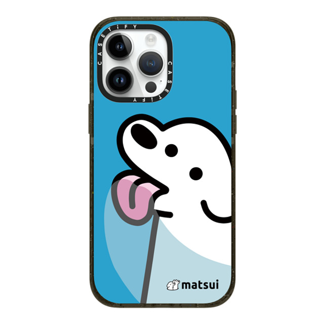 matsui x CASETiFY iPhone 14 Pro Max ケース ブラック インパクトケース MagSafe対応 Lick