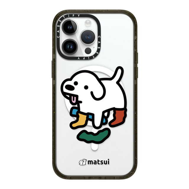 matsui x CASETiFY iPhone 14 Pro Max ケース ブラック インパクトケース MagSafe対応 Socks