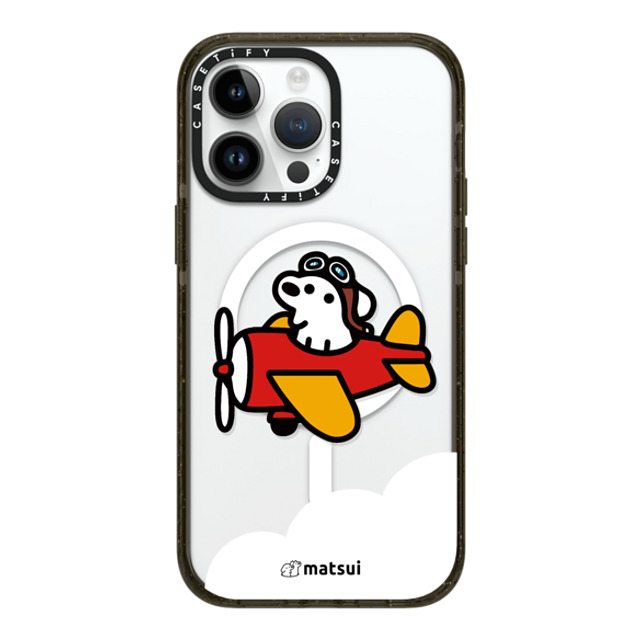 matsui x CASETiFY iPhone 14 Pro Max ケース ブラック インパクトケース MagSafe対応 matsui - Flight