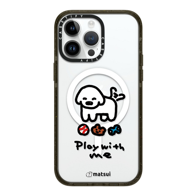 matsui x CASETiFY iPhone 14 Pro Max ケース ブラック インパクトケース MagSafe対応 matsui - Play with me