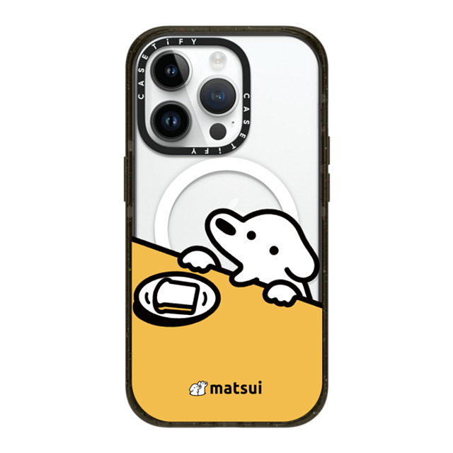 matsui x CASETiFY iPhone 14 Pro ケース ブラック インパクトケース MagSafe対応 パン