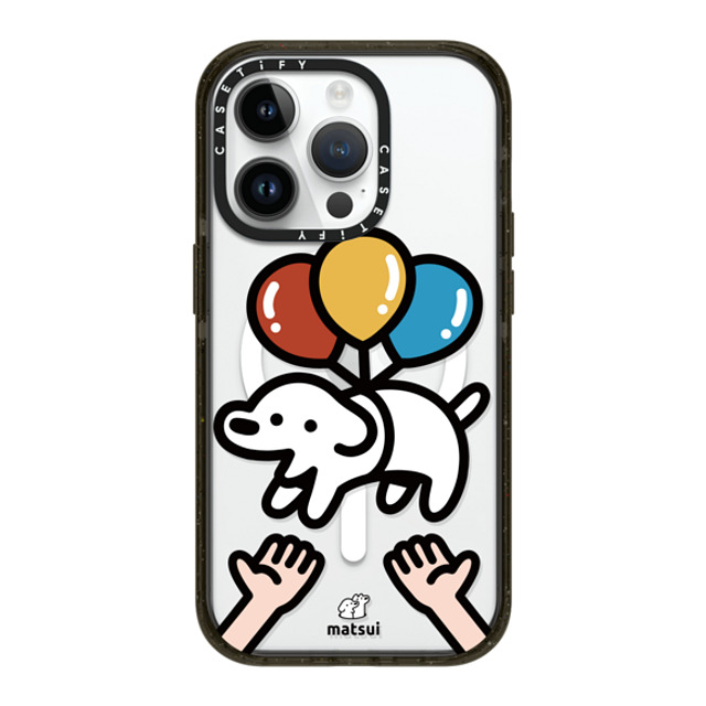 matsui x CASETiFY iPhone 14 Pro ケース ブラック インパクトケース MagSafe対応 Catch me!