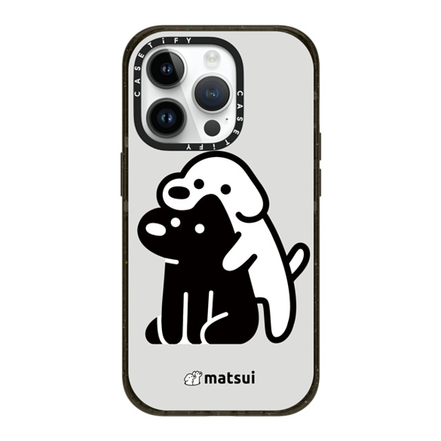 matsui x CASETiFY iPhone 14 Pro ケース ブラック インパクトケース MagSafe対応 Alright hold on!